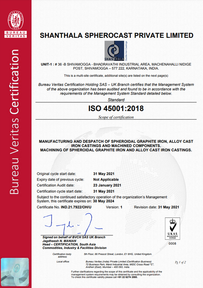 ISO 45001 Certification